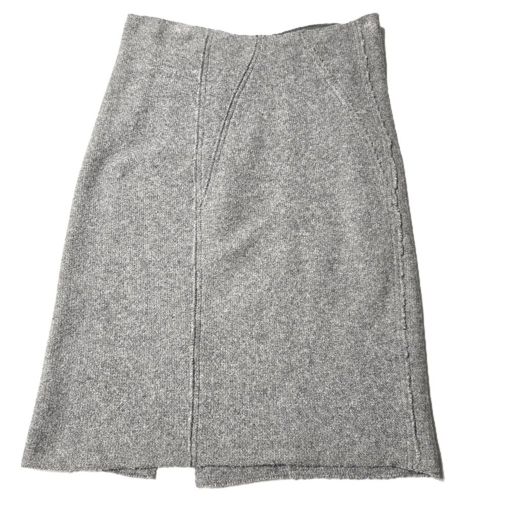 Stile Benetton Size Small Womens Gray Italian Wool Skirt